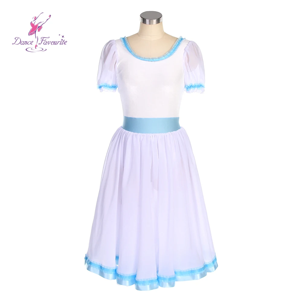 dance-favourite-white-velvet-bodice-with-white-chiffon-pale-blue-ribbon-ballet-dress-tutu-clara's-ballet-tutu