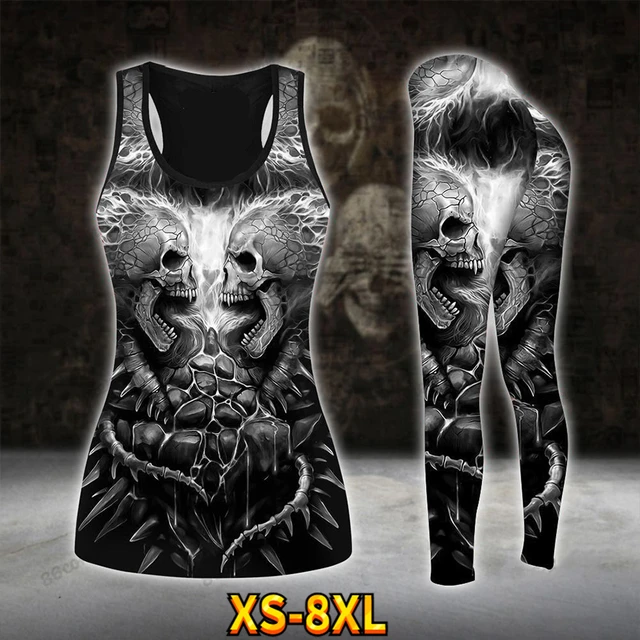 Stylish Printed Tank Top Ladies Summer Gym Running Sexy Yoga Pants Quick  Drying Breathable Suit Xs-8xl - Leggings - AliExpress
