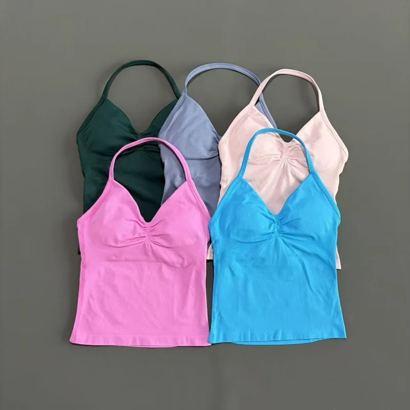 HISTELLO Df Dupe Gym Longline Strappy Top Yoga Vest Woman Backless Tank Tops Sports Fitness Bras Running Workout Gym Halter 101 Sa243b15b81304d419055f85f2bfc8eceH