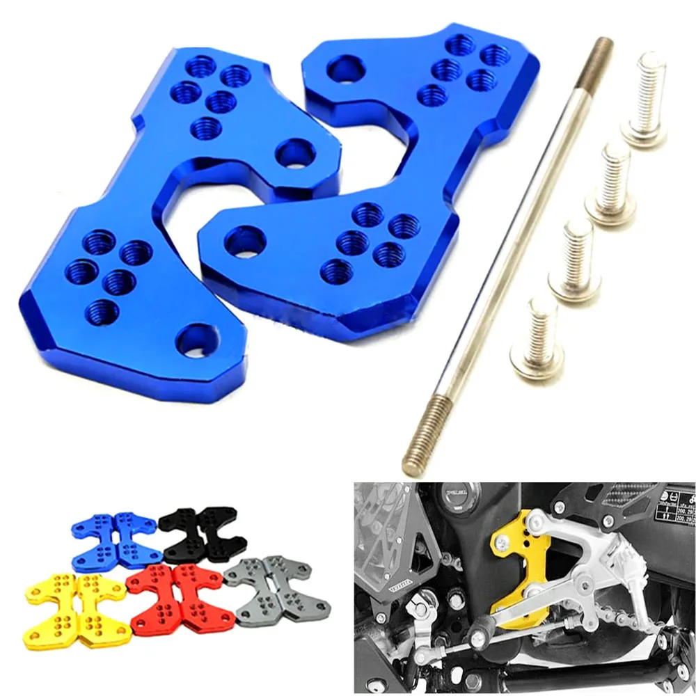 Motorcycle Accessories Adjustable Base Foot Pegs Rear for YAMAHA YZF R3 MT 03 25 MT03 MT25 YZF-R3 R25 Foot Peg Mount Bracket Parts