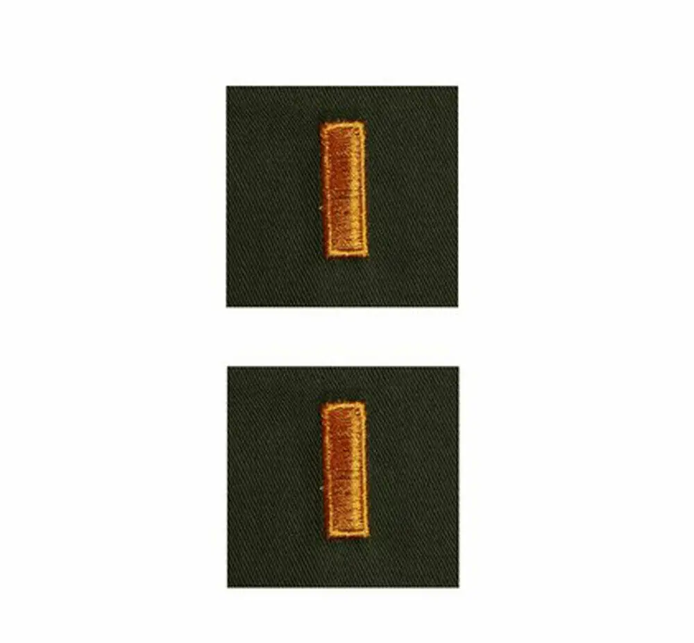 Set Vietnam War US TCU Rank insignia Patch 2LT 1LT Cpt Maj Ltc Col Rank Patches