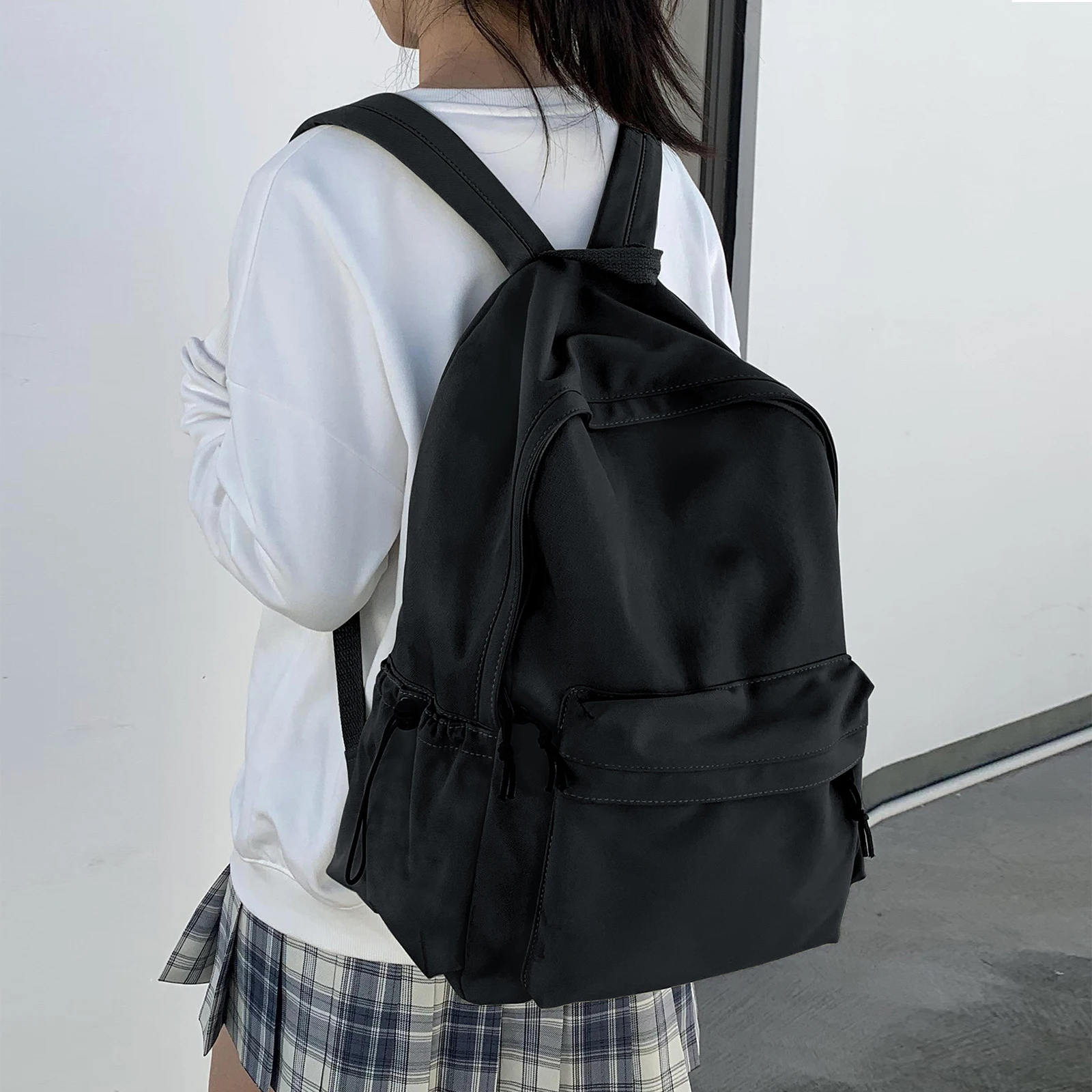 Likros Large Capacity Student School Backpack Lightweight Waterproof Laptop School Bag Travel Casual Japanese Backpack for Girls 1