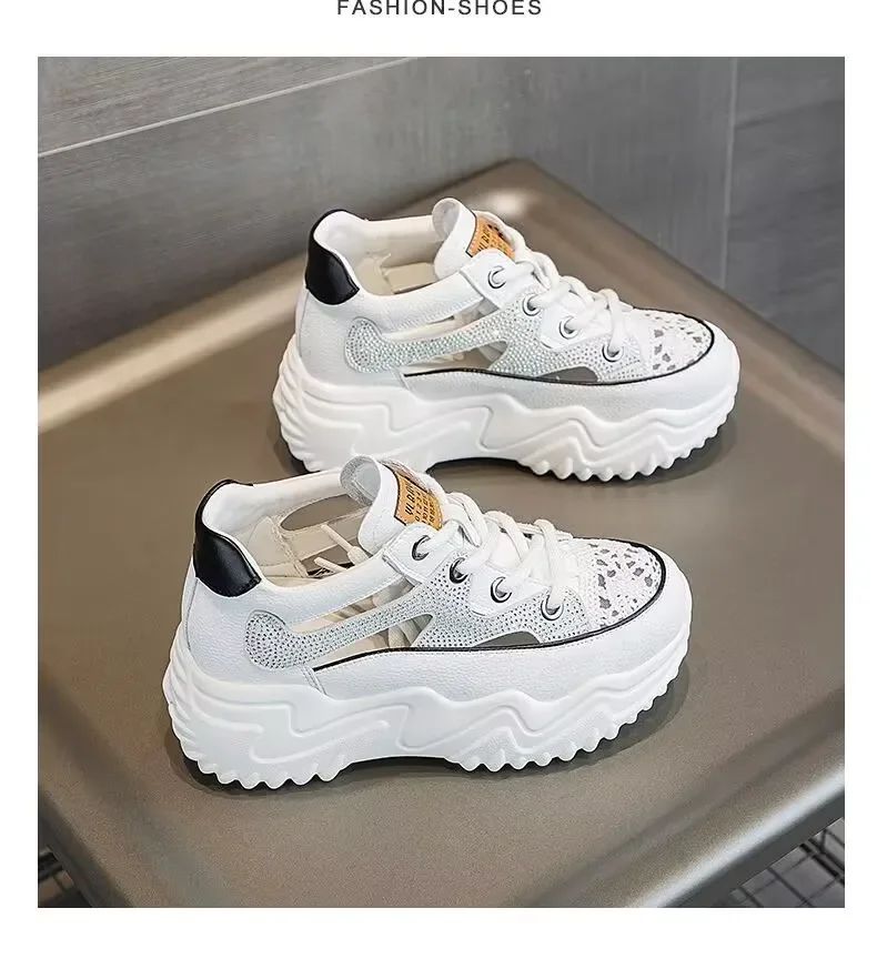 2024 New Platform Comfortable Women Sneakers Fashion Thick Bottem Casual Shoes Women Increase Vulcanize Shoes zapatos de mujer