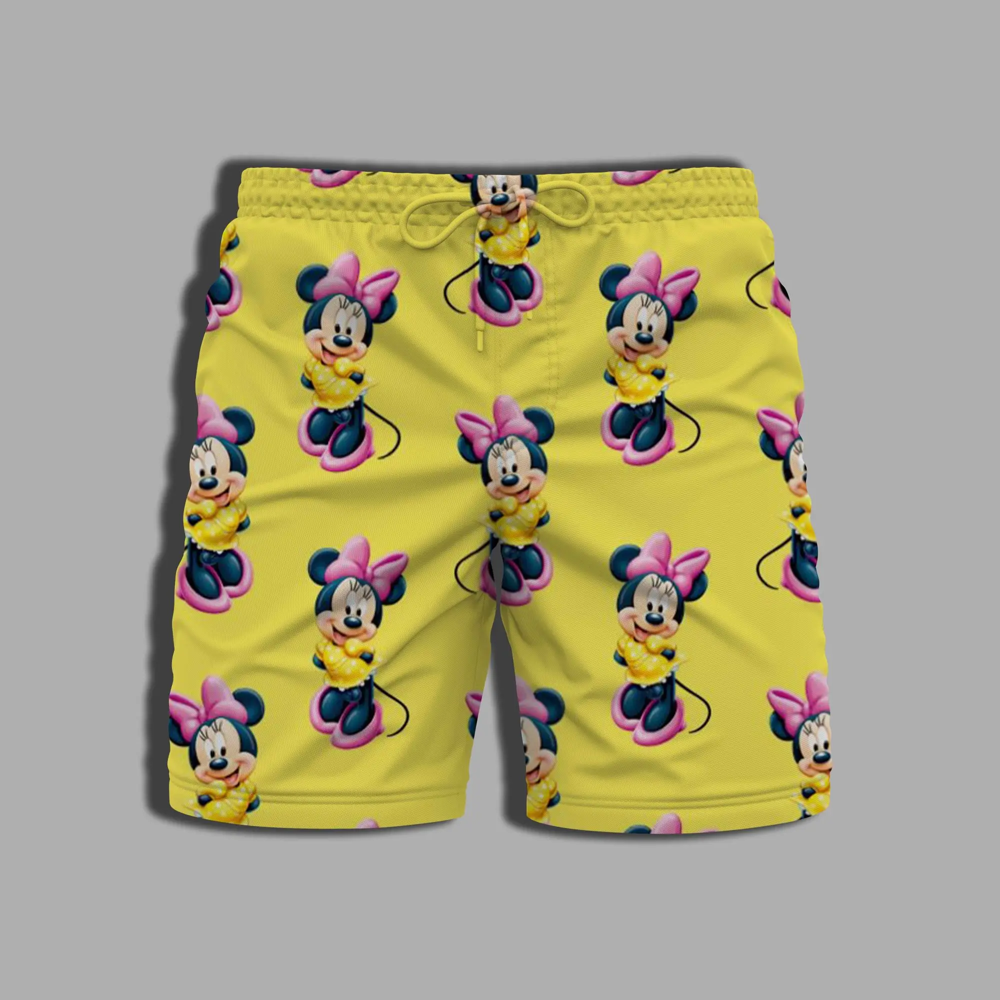 Men's Shorts for Women Whole Swimsuit Beach Pants Summer Bathing Suit Man Minnie Mouse Printing Gym Disney Mickey Clothing Male 3