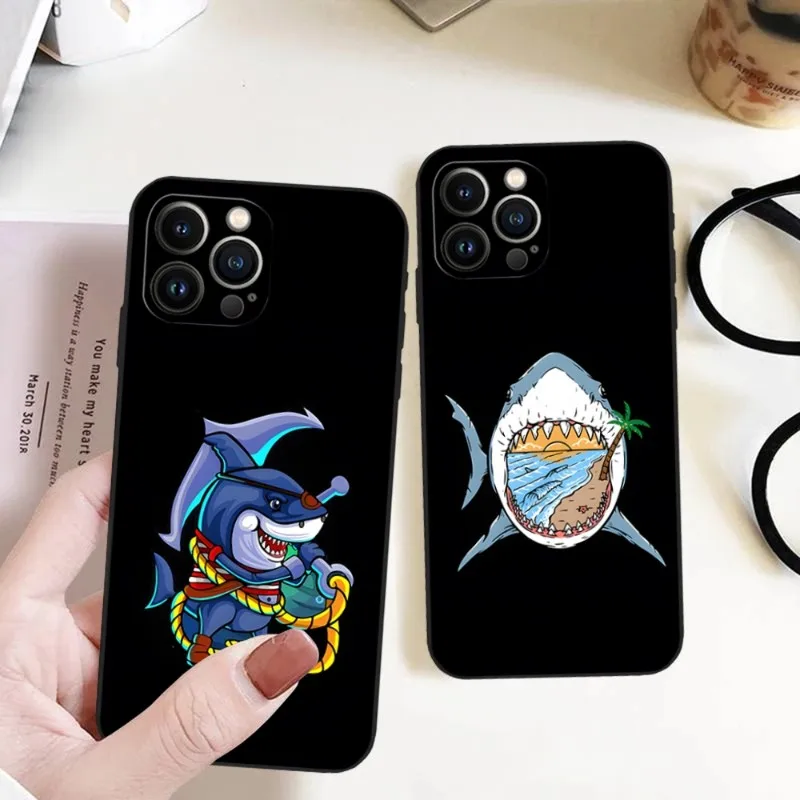 Дизайнерский Забавный чехол для телефона с акулой, Лидер продаж 2023 для Iphone 14ProMax 11 13 14 Pro Xs Max Mini Xr X 7 8 6 6s Plus, чехол