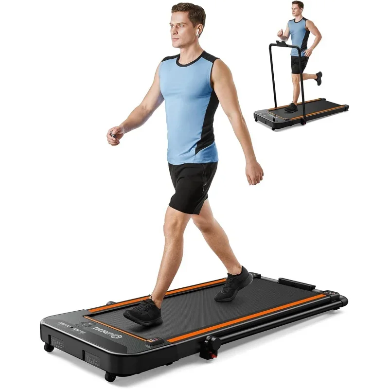 

UREVO 2 in 1 Under Desk Treadmill, 2.5HP Folding Electric Treadmill Walking Jogging Machine for Home Office with Remote Control