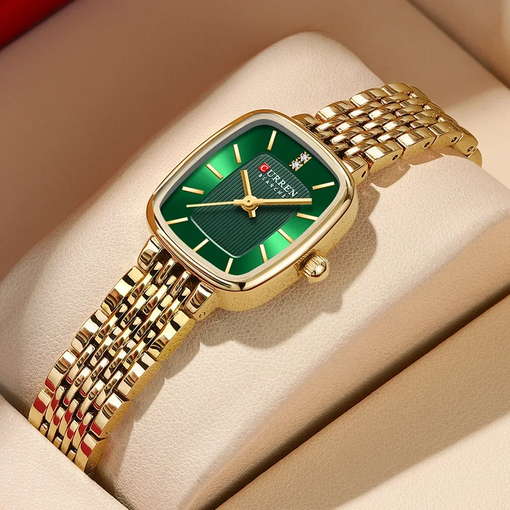 Fashion Dress Watches For Ladies Simple Quartz Stainless Steel Bracelet Wristwatch_voghion.com