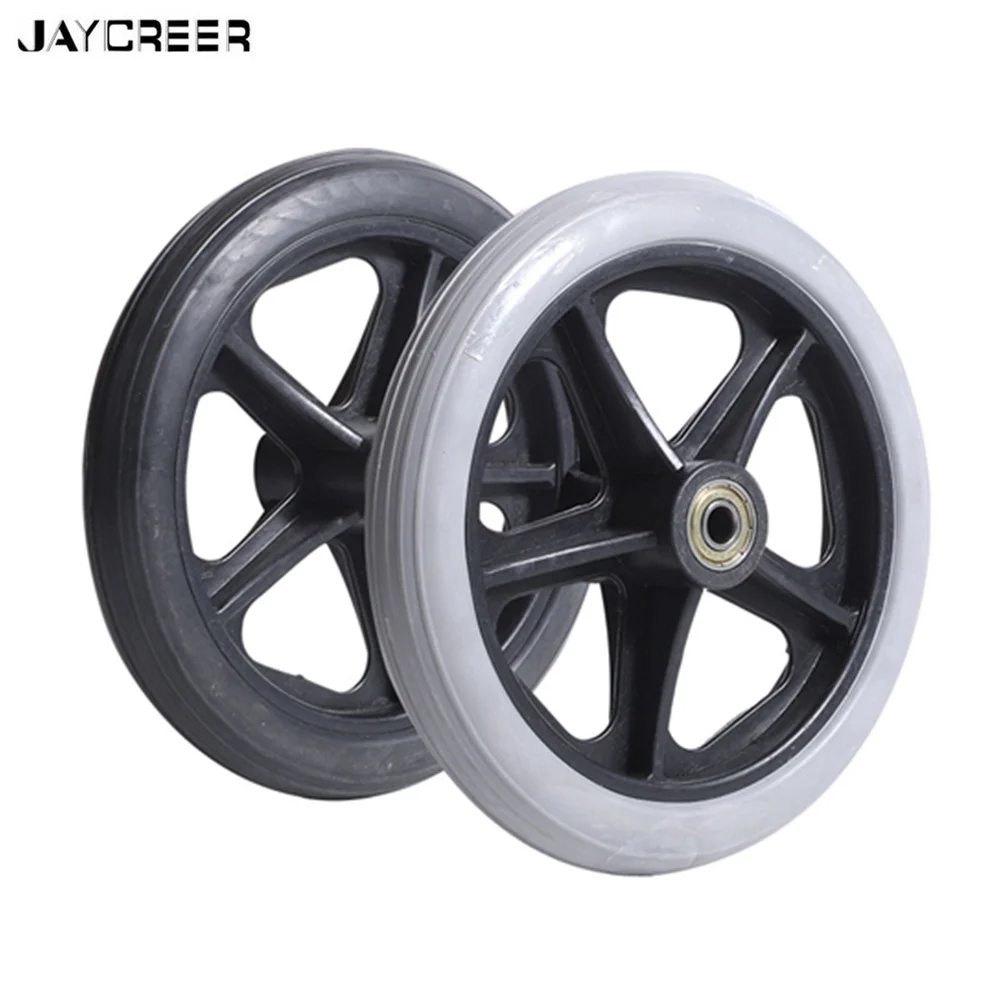 Wheel Replacement wheel replacement JayCreer 6/7/8 Inch Wheel Replacement for Wheelchairs Rollator Walkers