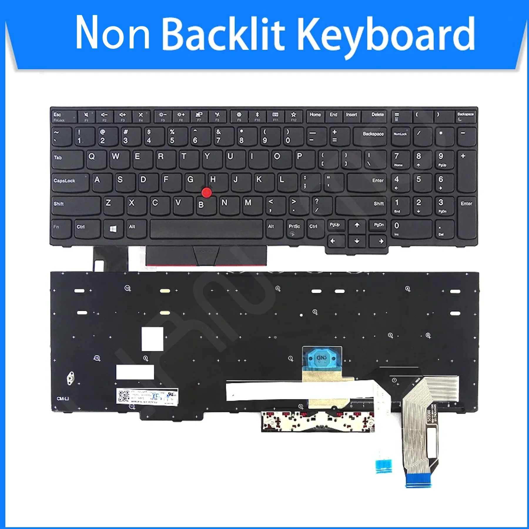 Teclado dos Eua para Lenovo E580 E585 E590 E595 T590 P53s L580 L590 P52 P72 P53 P73 01yp640 01n729 01yp560 - Imagem 6
