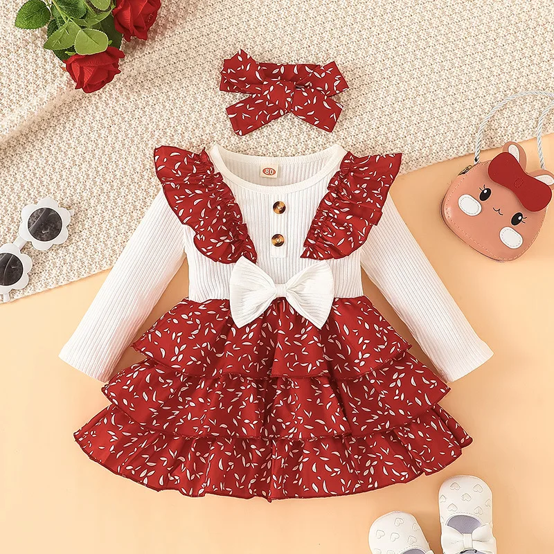 Baby Girl Clothes Dresses New Year Long Sleeve Tulle Toddler Dress