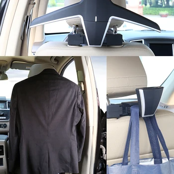 Appendiabiti per auto Appendiabiti per seggiolino auto multifunzionale Appendiabiti per poggiatesta Appendiabiti per vestiti di alta qualità Porta abiti Bear Load 20 kg 1