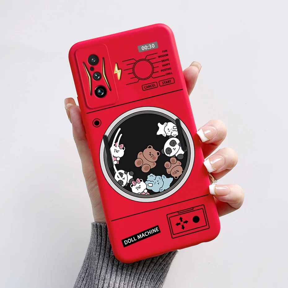 Silicone Soft Cartoon Frog Phone Case for Redmi K50 Gaming Edition