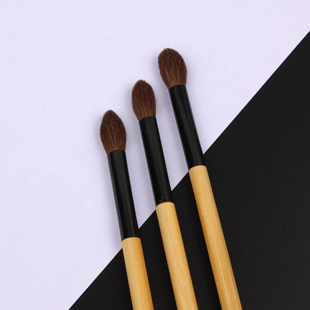 Makeup Brush Set Makeup Brush Makeup Tool Set Makeup Tool Horse Hair Crease Blending Brush Eyeshadow Makeup Cosmetic kit Wooden Handle Eye Blender Brushes 1pc