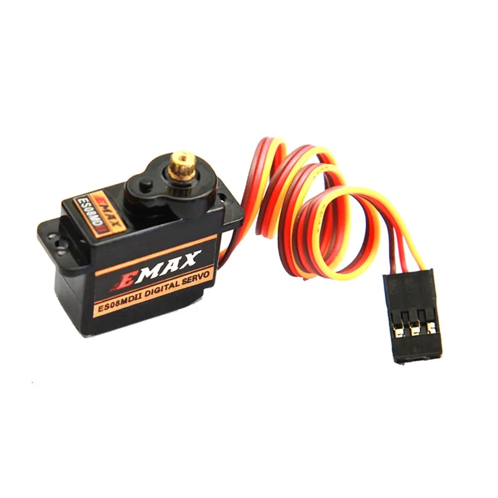 4PCS EMAX ES08MD II ES08MD-II ES08MDII Digital Servo 12g/ 2.4kg/ High-Speed Mini Metal Gear for RC Model Boat Car Robot