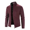 New Arrival Knitted Sweater Men Spring Autumn Casual Fleece Cardigan Men Sweaters Coats Solid Color Plus Size 3XL 5 Colors 5