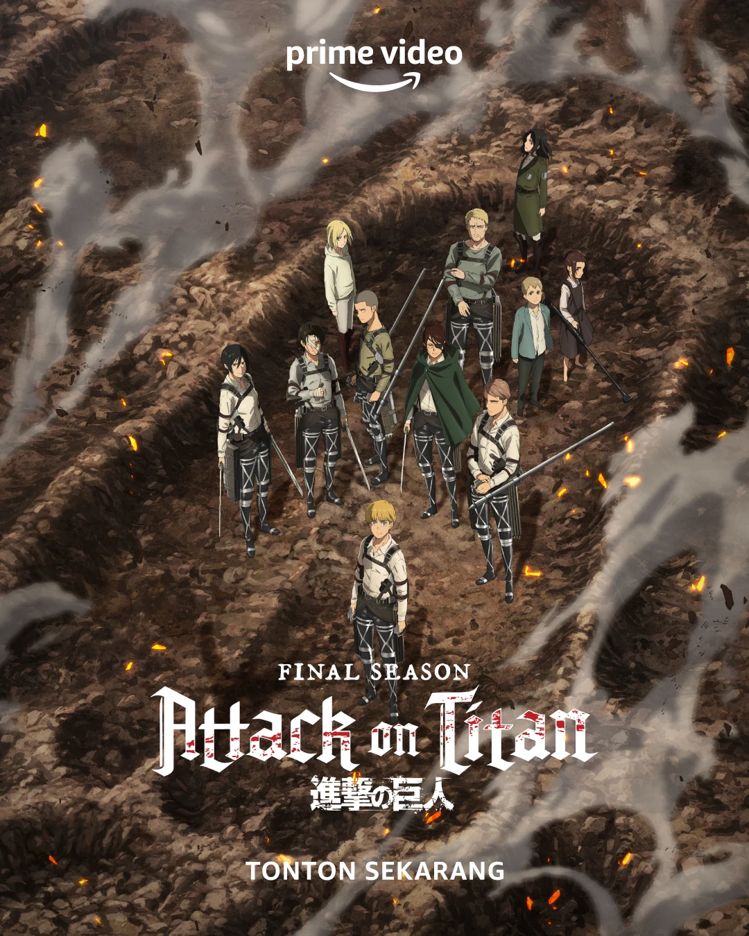 Stunning Anime Art Canvas: Attack on Titan Final Part Wall Decor