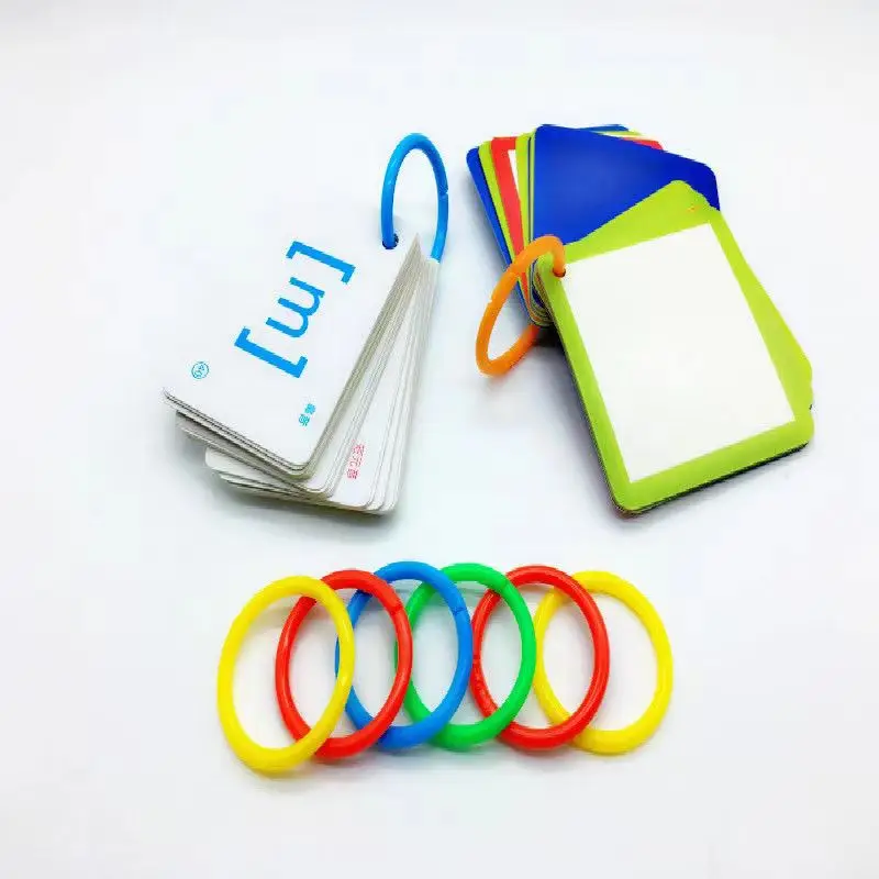 Plastic Binding Rings 100pcs DIY Albums Circle Loose-leaf Book Hoops