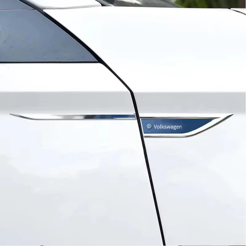 폭스바겐 VW R 라인 골프 8 비틀 시로코 파사트 샤란 티구안 제타 트렁크 스티커 펜더 사이드 밸브용 금속 자동차 데칼