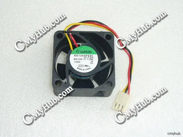 

Для SUNON KD1204PKB1 (2).F.GN 12 В постоянного тока 1,0 Вт 4020 4 см 40 мм 40x40x20 мм 3-контактный охлаждающий вентилятор KD1204PKB1