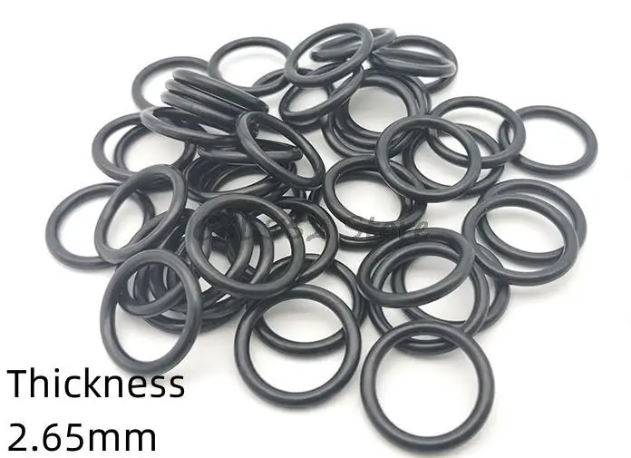 

2/10/20/50/100Pcs ID 3/4/5/5.3/5.6/5.8/6~92.5/95x2.65mm Black NBR O-Ring Sealing Rubber Ring Washer Gaskets