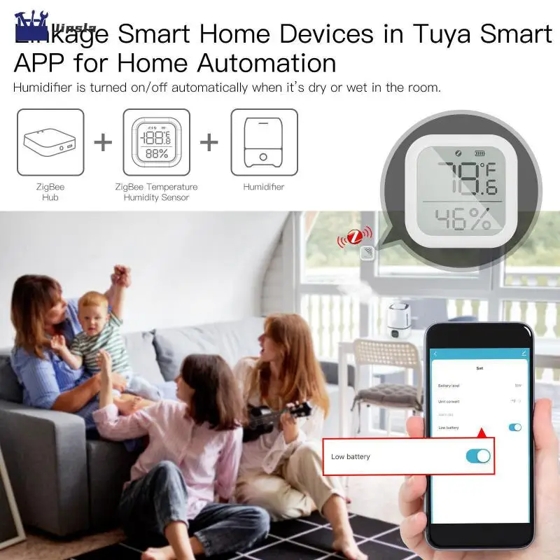 

Zigbee Gateway need Tuya, цифровой ЖК-дисплей Smart Zigbee Mini с цифровым ЖК-дисплеем, приложение для дистанционного управления в помещении Zigbee