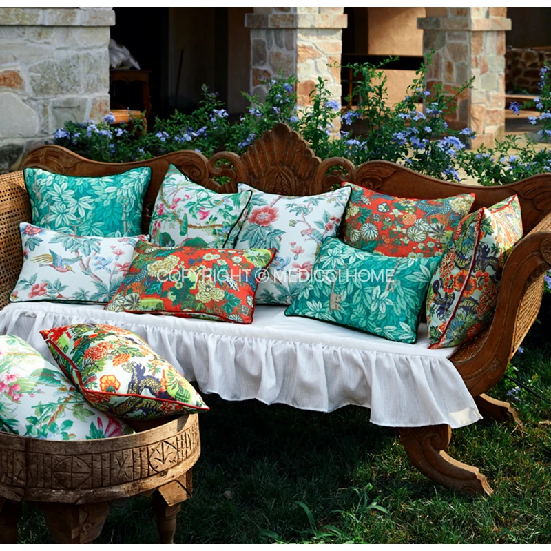 Housse de Coussin - Jardin Oriental