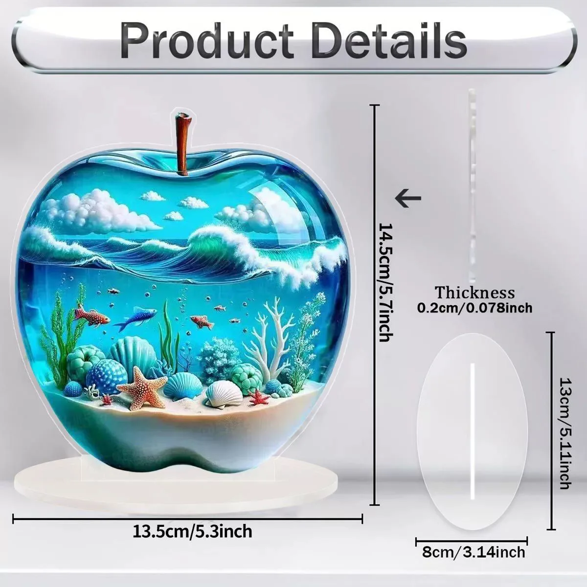 Landscape Pattern Ornament 2d Ornament Living Room Decor For Interior Decor Decorative Item Housewarming Gift