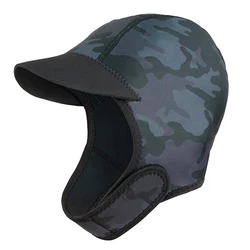 Neoprene Quick - Dry Surf Cap for Sun Protection and Water Sports (Camouflage 2mm)