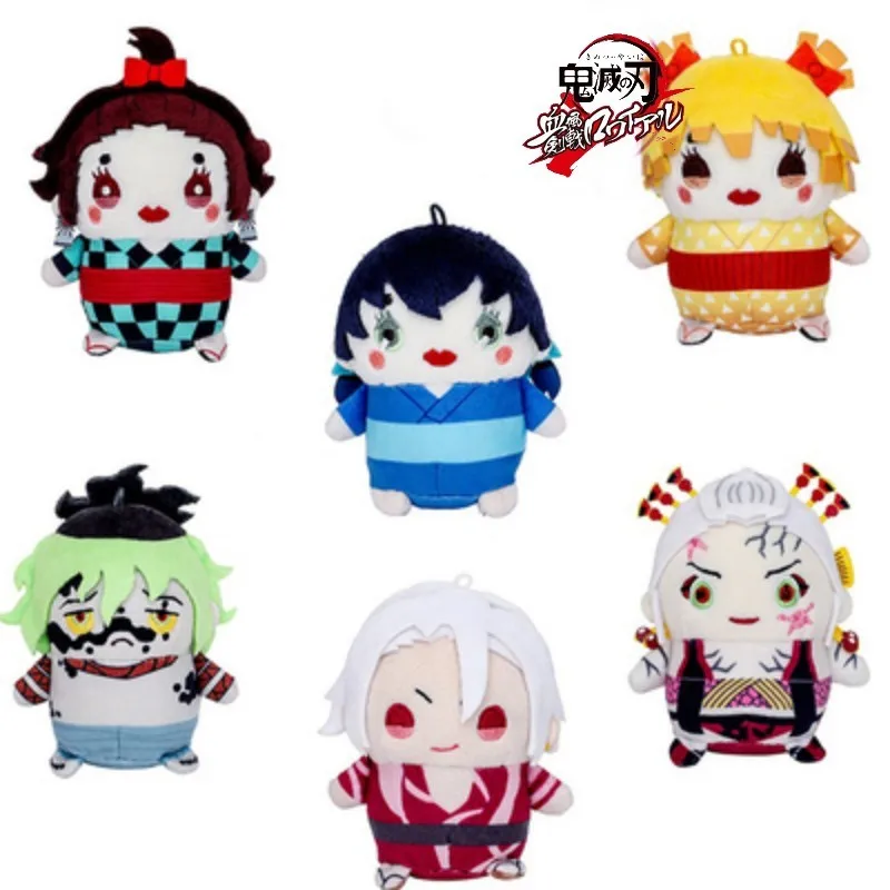 

9cm Original Anime Demon Slayer Plush Toys Cartoon Soft Stuffed Doll Kimetsu No Yaiba Dolls Zenitsu Nezuko Giyuu Kamado Tanjiro