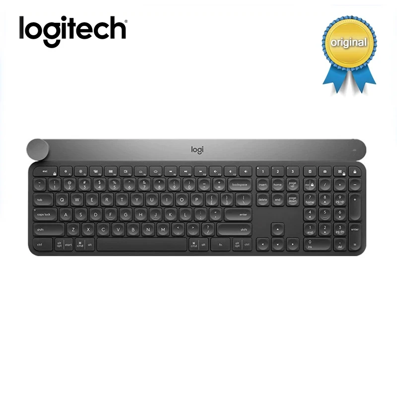 로지텍 크래프트 무선 키보드, 108 키, 지능형 제어, 듀얼 모드, 멀티 장치, 그래픽 디자인, 오리지널 