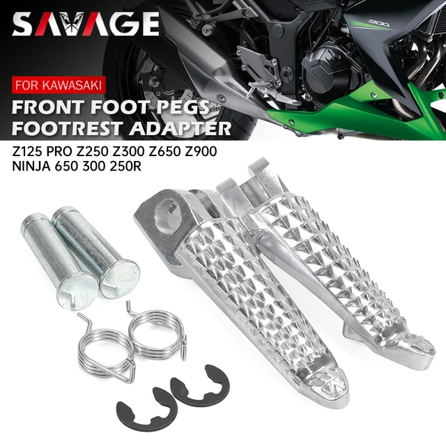 Motorcycle Accessories Footrests  Kawasaki Ninja 250 Accessories - Front  Foot Pegs - Aliexpress