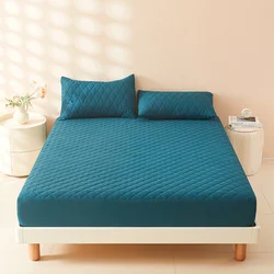 Deluxe 3D Air Fabric Waterproof Mattress Protector - Soft, Breathable & Thick Cover - US-Queen 60X80in (Dark Green)