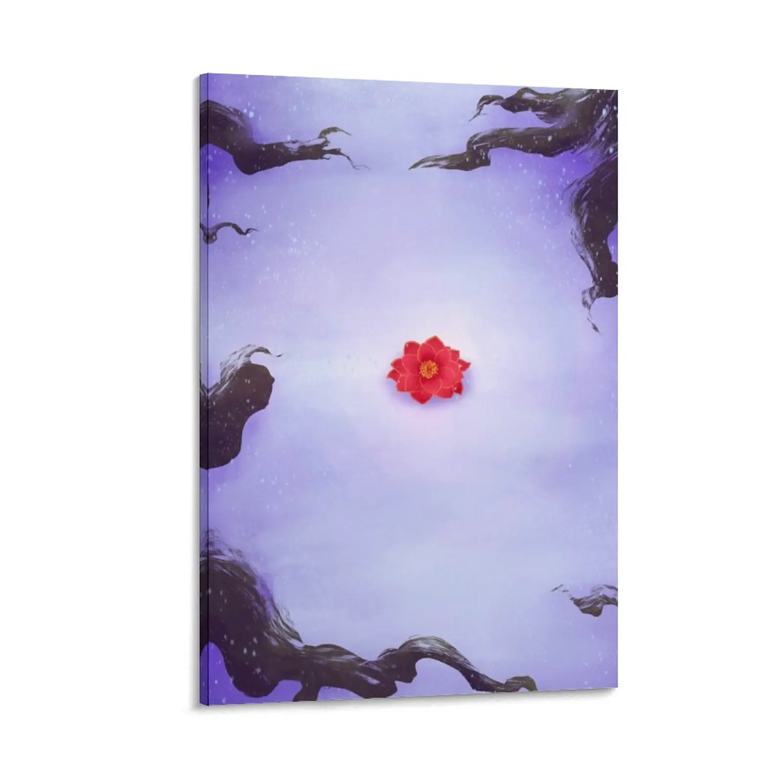

Illustration: Blossom In Snow Canvas Painting decorative items for home Paintings on canvas for living room Wall paintings