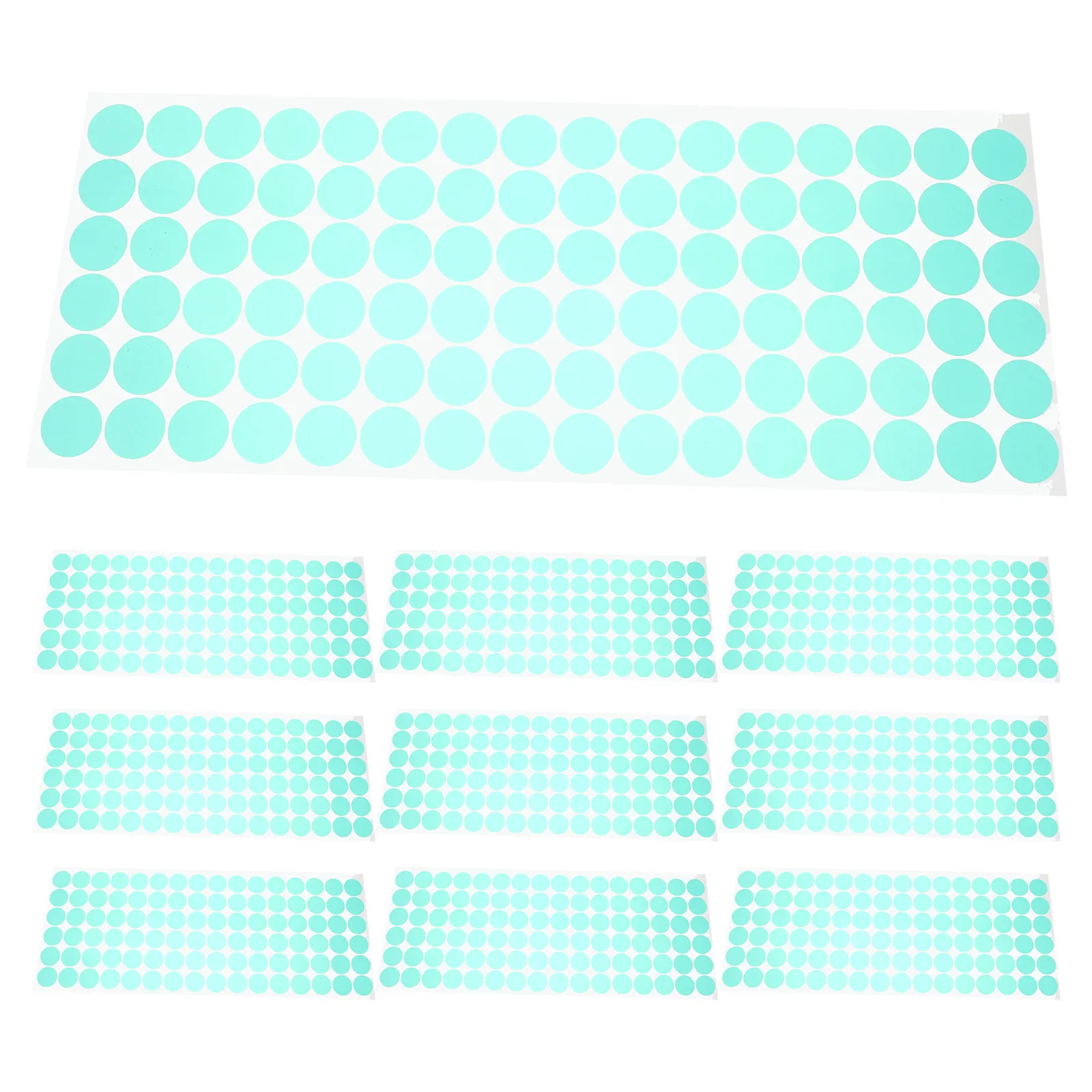 1000Pcs 마스킹 테이프 고온 PET 디스크 분말 코팅 스프레이 페인팅 오븐 베이킹을 위한 녹색 내열성 접착 도트