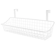 

1PC Iron Storage Basket Household Dormitory Use Storage Basket Drain Basket