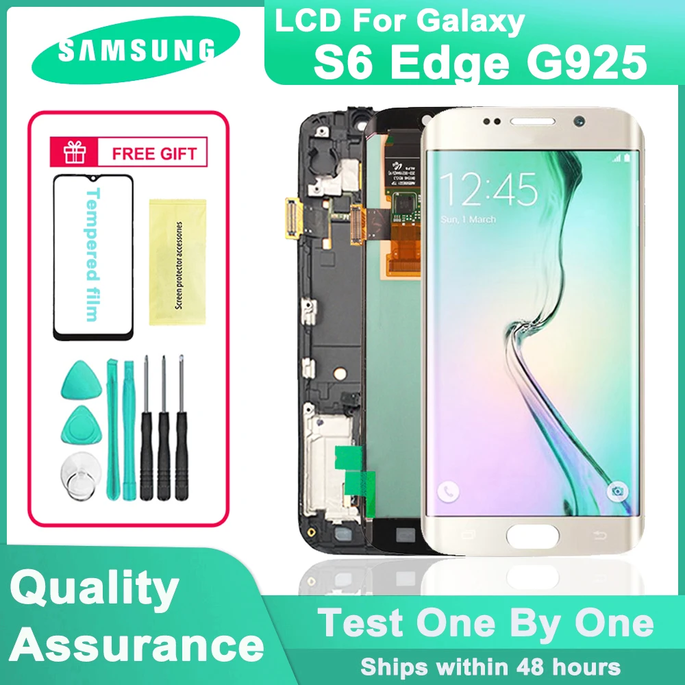 

Original 5.1" LCD Display for Samsung Galaxy S6 edge G925 G925F LCD Touch Screen Digitizer Assembly For Galaxy S6 edge LCD