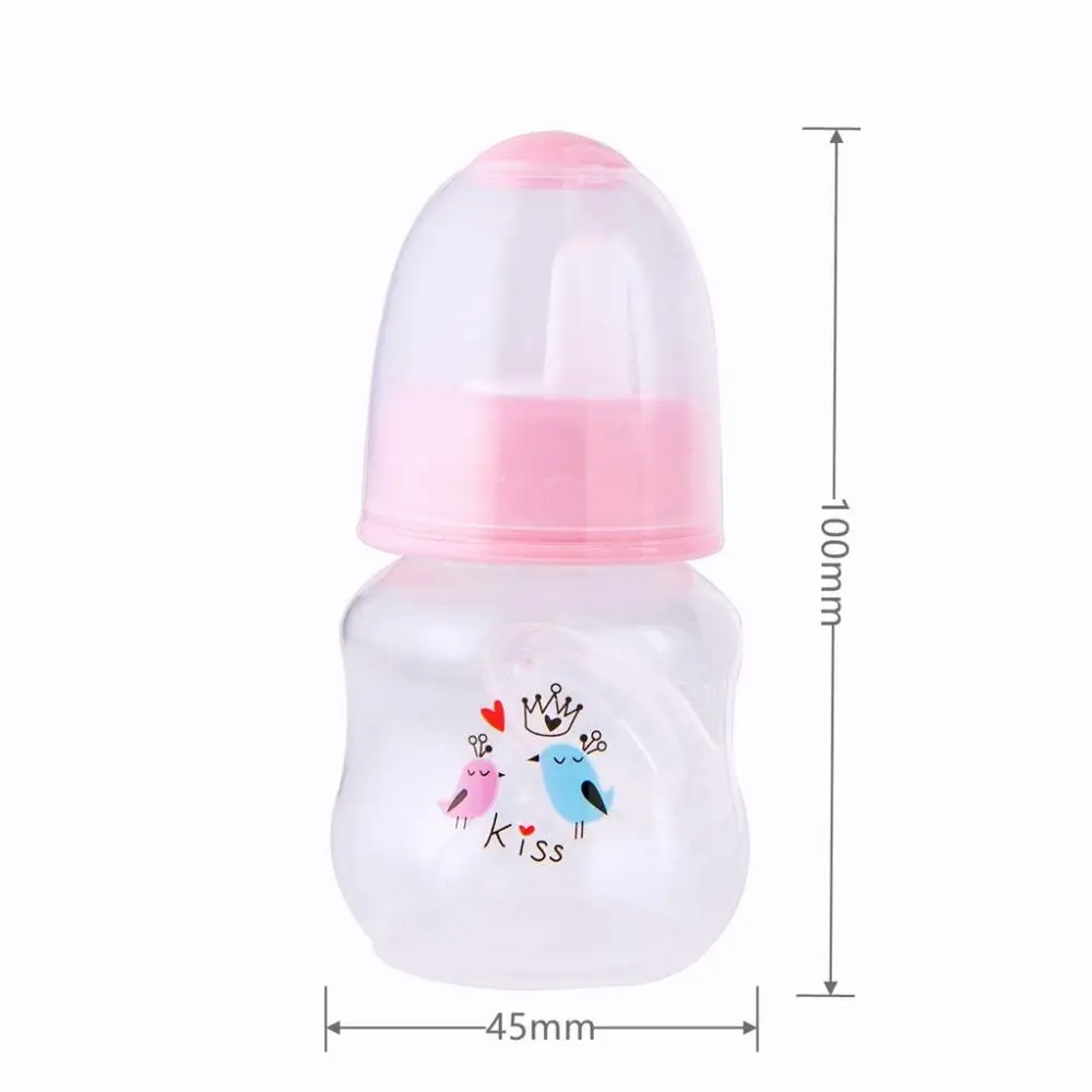 0-6 Months Newborn Bottle Baby Standard Mouth PP Bottle 60ML Anti-flatulence Standard with Breastmilk Nipple 1pc