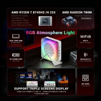 FIREBAT MN56 MINI PC AMD Ryzen 7 8745HS H255 16GB 24GB DDR5 512GB 1TB SSD Windows11 WIFI6 HDMI TYPE-C Ordinateur de bureau de jeu 2