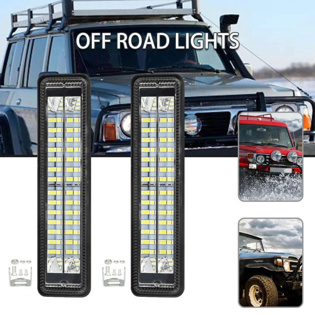 

Mayitr 2 шт. 6 дюймов 84 Вт 28LED рабосветильник фары 12в-60в IP67 водонепроницаемые автомобильные прожекторные Противотуманные фары 2200LM 6000K универсальные внедорожные фары s