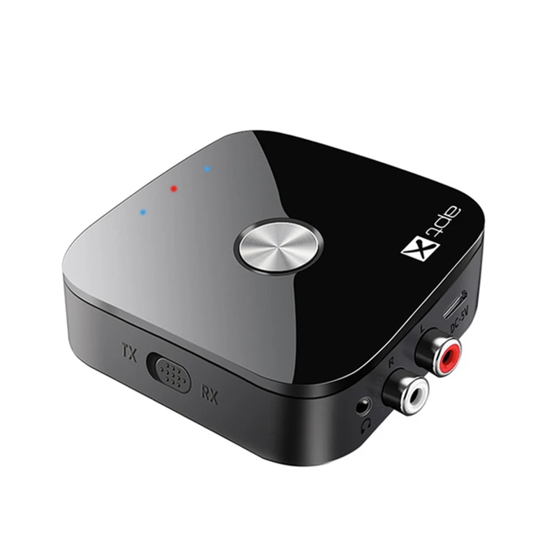 ABAC-Bluetooth 5.4 Audio Transmitter Receiver Aptx-Adaptive/HD/LL 3.5MM AUX 2-In-1 Wireless Hifi Adapter Stereo Music