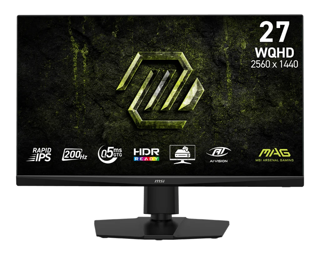 2025년형 MSI MAG 272QPF E20 게이밍 모니터 WQHD 2K 화면 200Hz 0.5ms, 인체공학적 스탠드 포함, FPS e스포츠 게이밍 데스크탑용