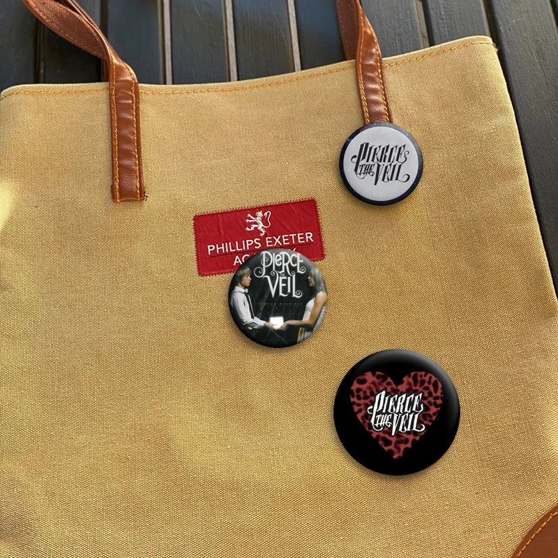 Pierce The Veil Collide with The Sky Album Art Pin Brooch - Music Lover's Decorative Tinplate Badge