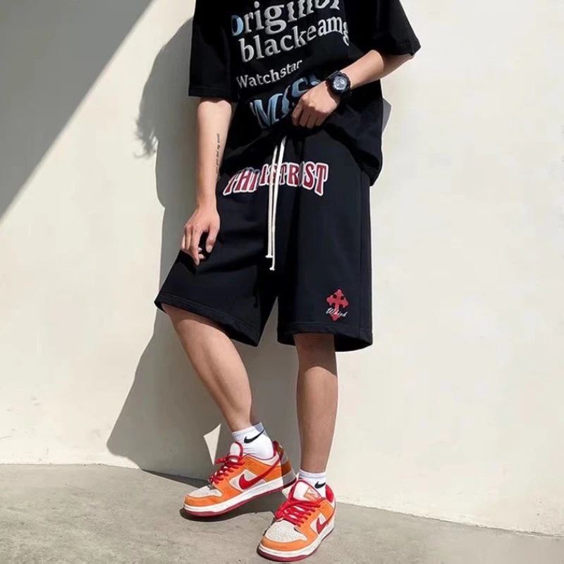 American Street Cross Shorts Men's Summer Trend Loose Casual Sports Shorts Basketball Shorts