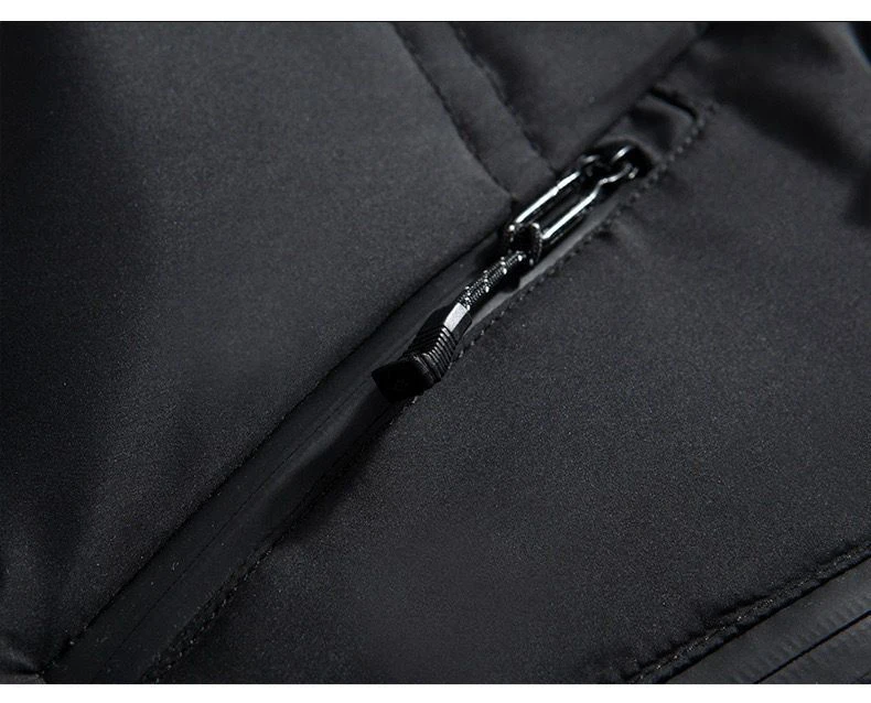 Windbreakker Men's Parkas Winter Male Jacket Mens Overcoat  Coats Clothes Wind-Resistant Keep Warm Thick Solid Outdoors Classic