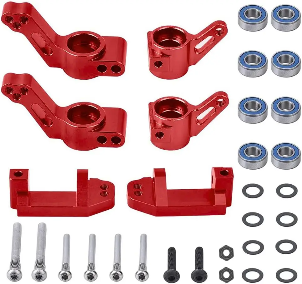 Kit d'articulation de direction avant pour Traxxas 1/10 2WD monté sur un châssis, montrant les bras et rotules.