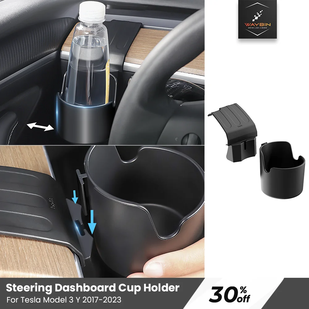 

2023 Model y Dashboard Water Cup Holder Storage Box For Tesla Model 3 Y 2021-2023 Instrument Panel Organizer Auto Accessories