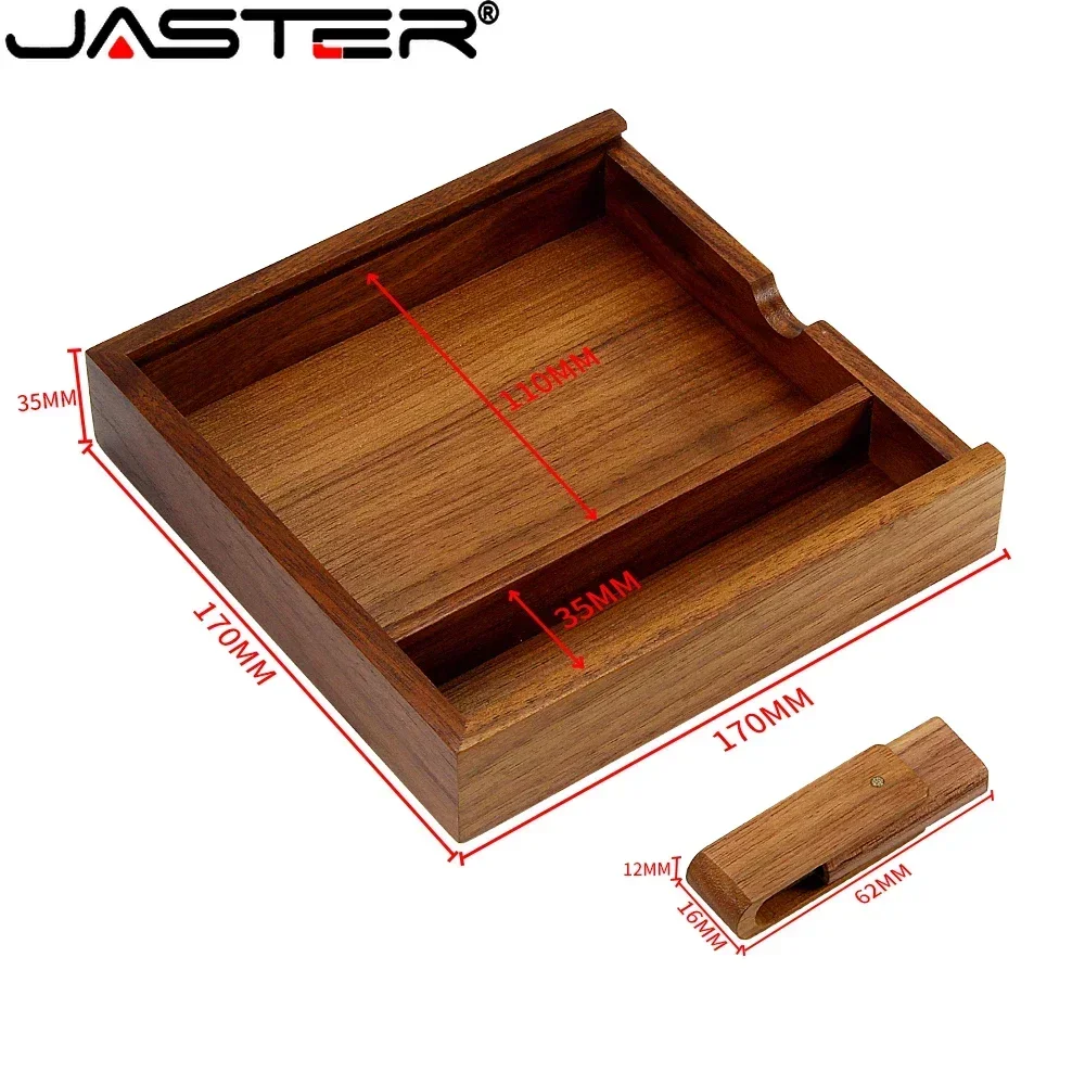 Jaster-external Usb Flash Drives Álbum de Fotos Caixa de Madeira Logótipo Personalizado Fotografia Aniversário de Casamento Novo 8gb 128gb 64gb 32gb - Imagem 6
