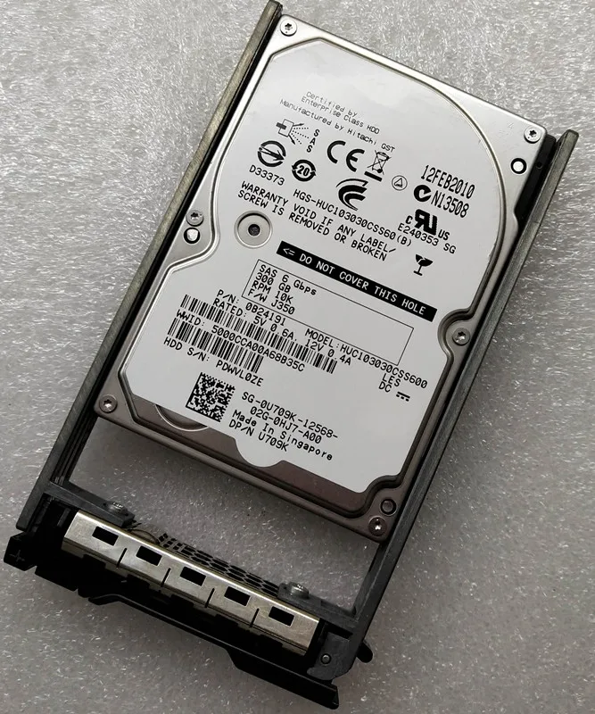 

P252M U709K 0U709K 300 гб SAS 2.5in 10K серверный жесткий диск HUC103030CSS600 HDD