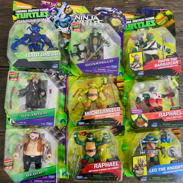 Bandai genuine movable doll model ninja turtle Donatello collection anime  characters decorative ornaments children's toys