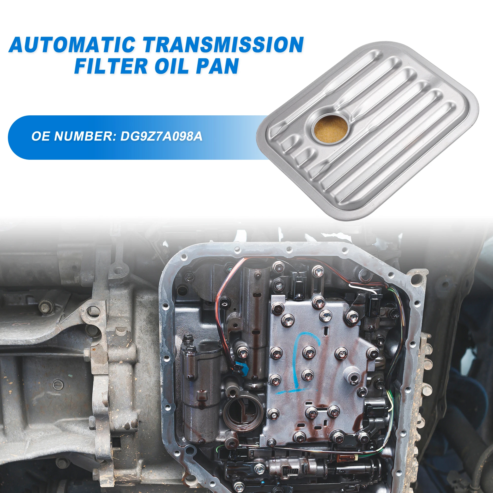 UXCELL HF35 Automatic Transmission Filter Oil Pan for Ford C-Max Hybrid SE, Hybrid Titanium 2.0L L4 No.DG9Z7A098A